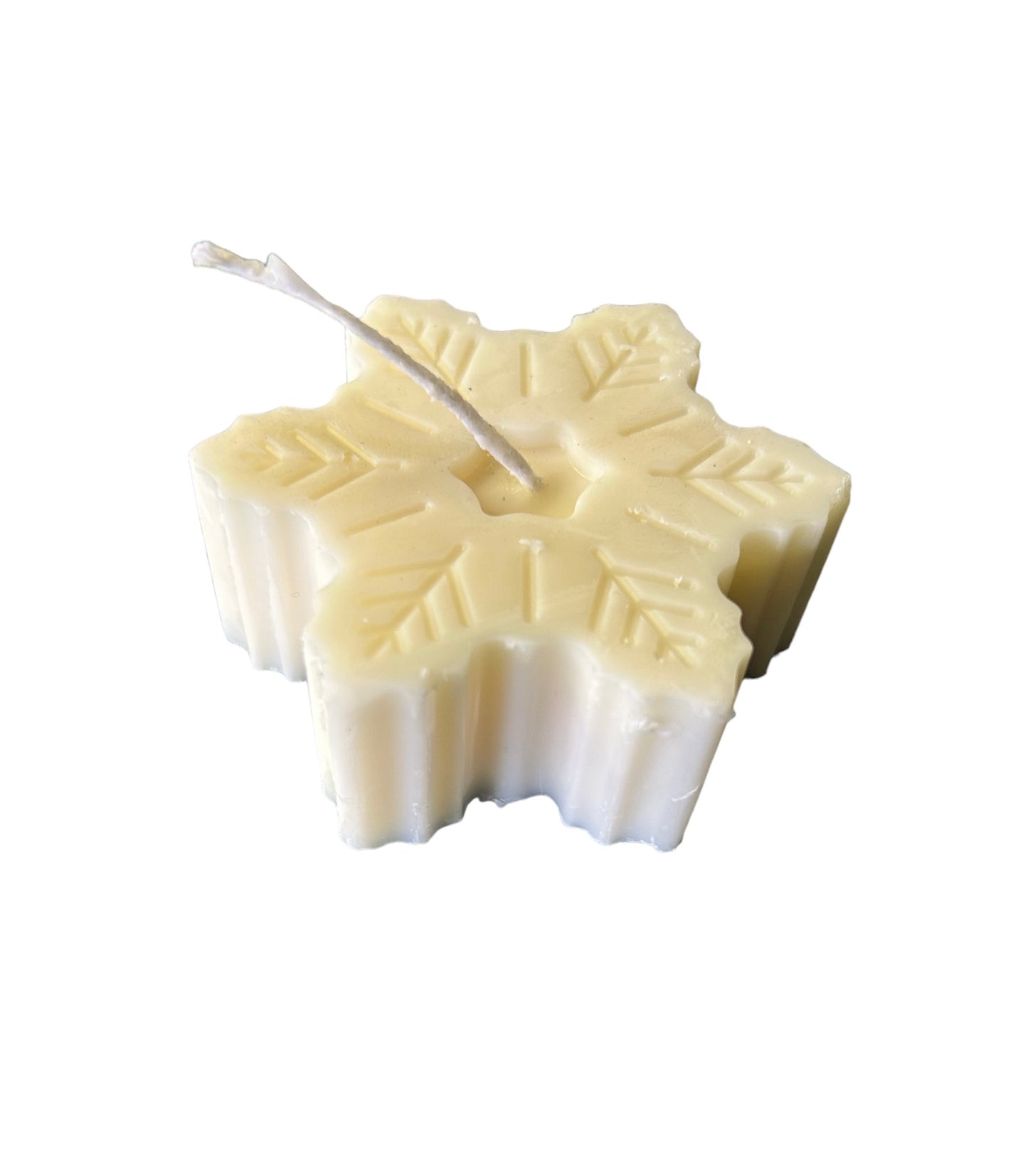 Snow flake candle