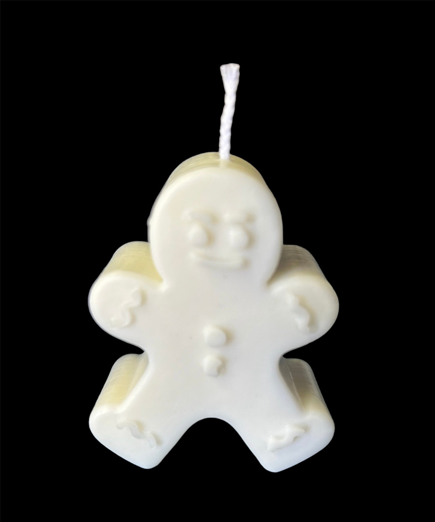 Gingerbread man candle