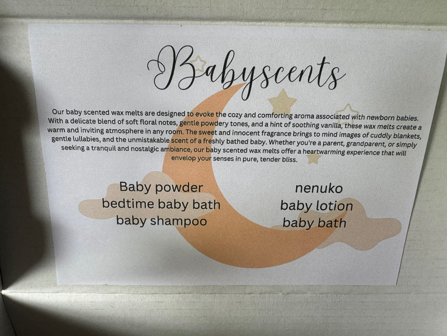 Baby scent box