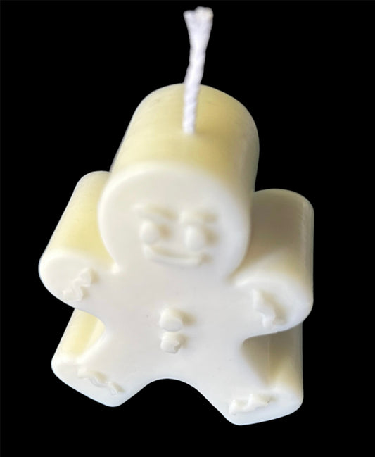 Gingerbread man candle
