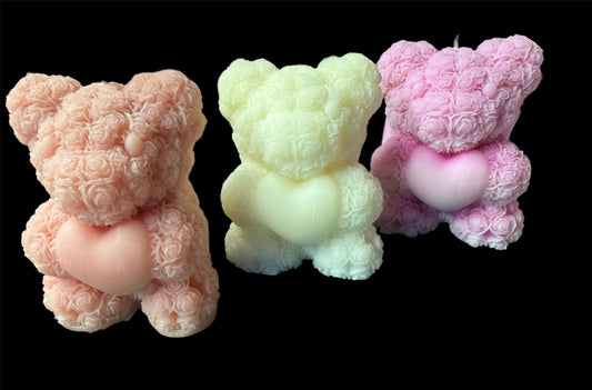 Small teddy candle