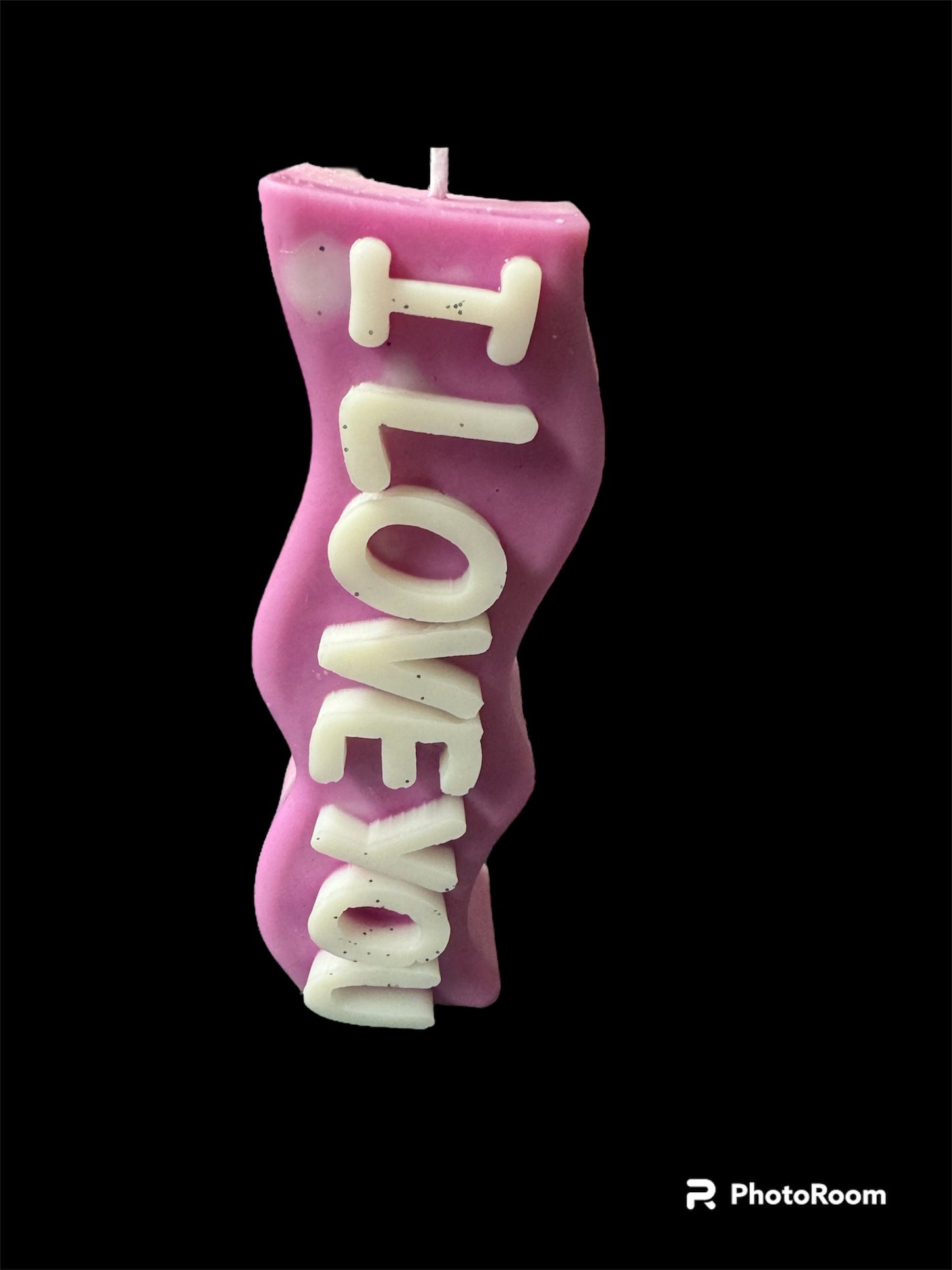 Message pillar candle