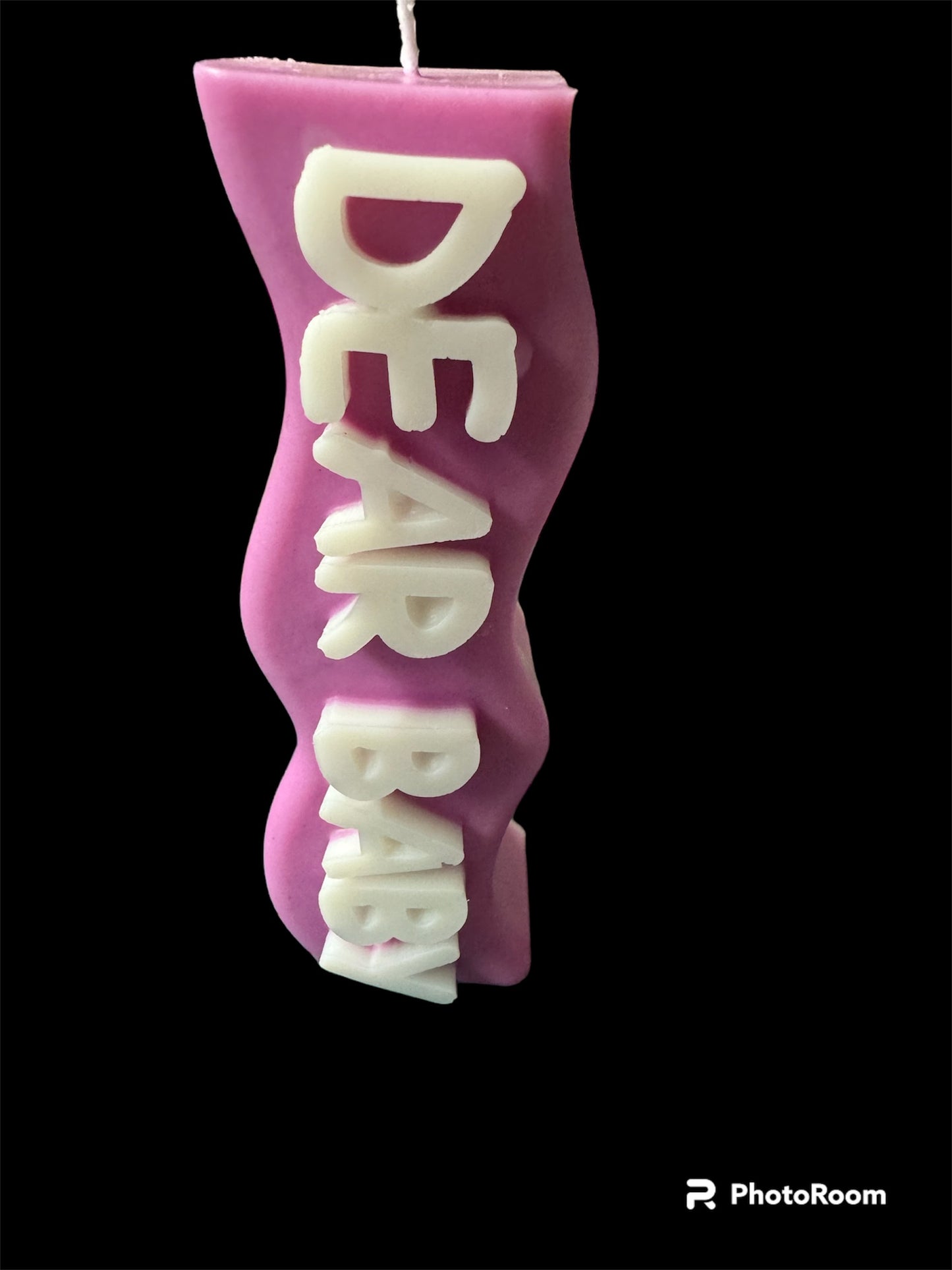 Message pillar candle